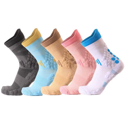 Plusock Mesh Grip Training Quarter Grip Socks(2 Pairs) - image 7