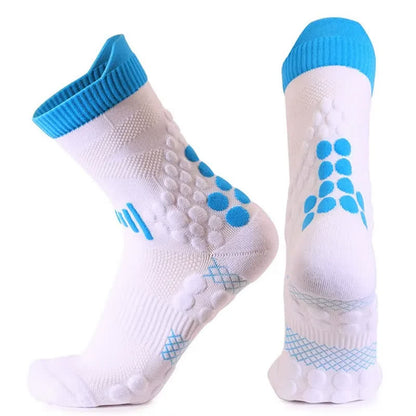 Plusock Mesh Grip Training Quarter Grip Socks(2 Pairs) - White - EU39-45(US7-13) - image 2