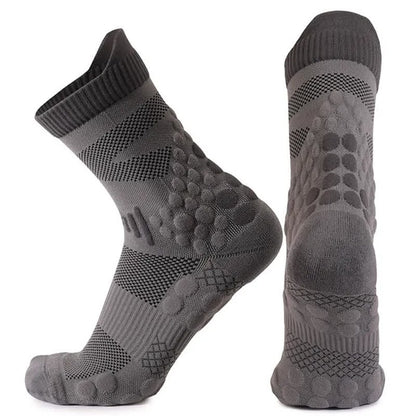 Plusock Mesh Grip Training Quarter Grip Socks(2 Pairs) - Grey - EU39-45(US7-13) - image 3