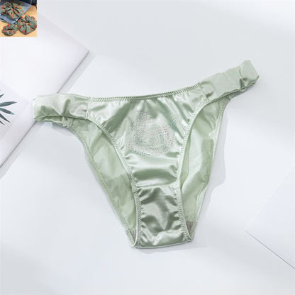 Plusock Satin Shine Low Rise Panties(3 Packs) - Light Green - XL - image 15