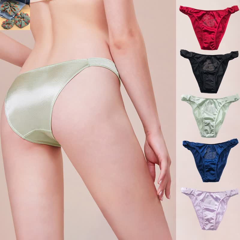 Plusock Satin Shine Low Rise Panties(3 Packs) - image 0
