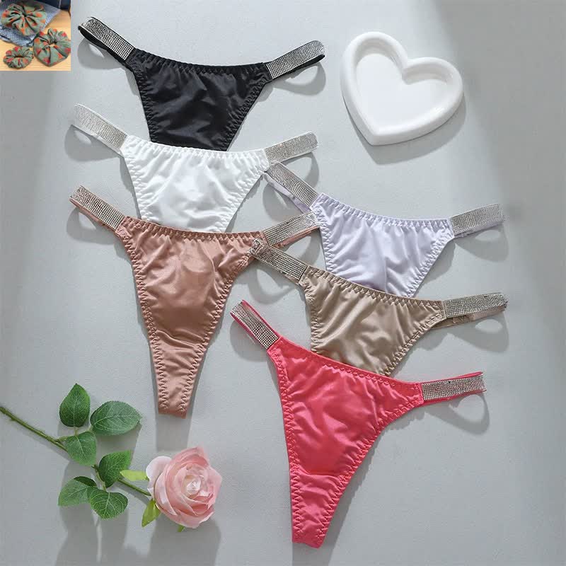 Plusock Soft Stretch Low Rise Thong Panties(3 Packs) - image 6