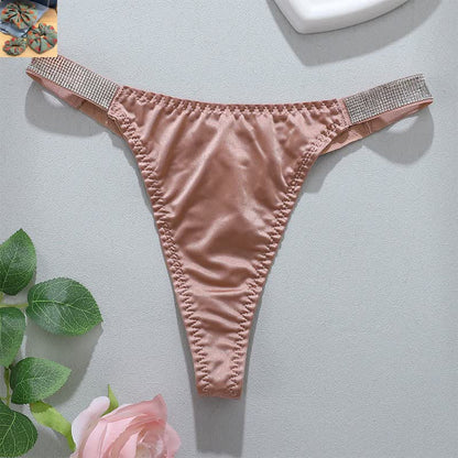 Plusock Soft Stretch Low Rise Thong Panties(3 Packs) - Pink - XL - image 10