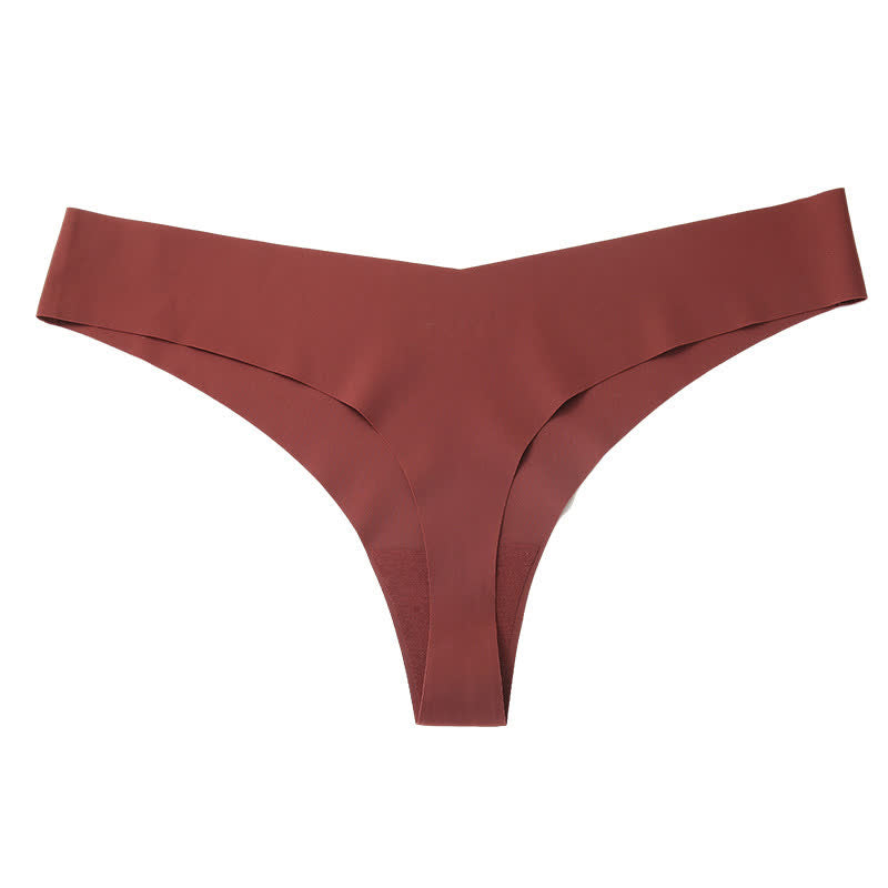 Plusock Smooth Low Rise Seamless Panties(3 Packs) - Brown - XXL - image 16