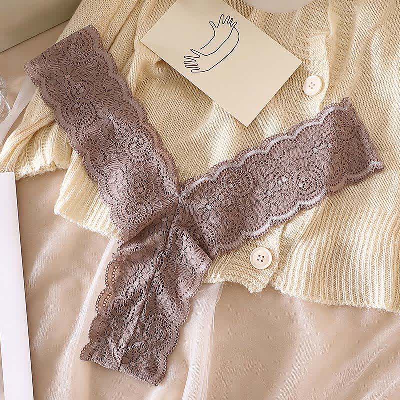 Plusock Romantic Floral Lace Thong Panties(3 Packs) - image 9
