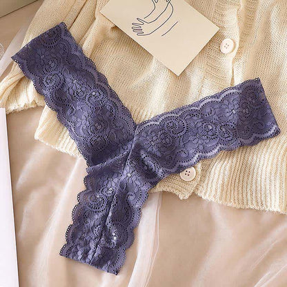 Plusock Romantic Floral Lace Thong Panties(3 Packs) - image 10
