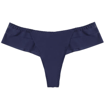 Plusock Lightweight Sheer Mesh Thong Panties(3 Packs) - Blue - XL - image 8