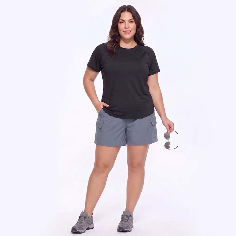 Plusock Plus Size Mesh Back Active Yoga Shirt - image 2
