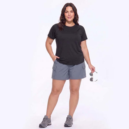 Plusock Plus Size Mesh Back Active Yoga Shirt - image 2