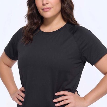 Plusock Plus Size Mesh Back Active Yoga Shirt - image 7