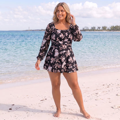 Plusock Floral Square Neck Swimwear - image 1