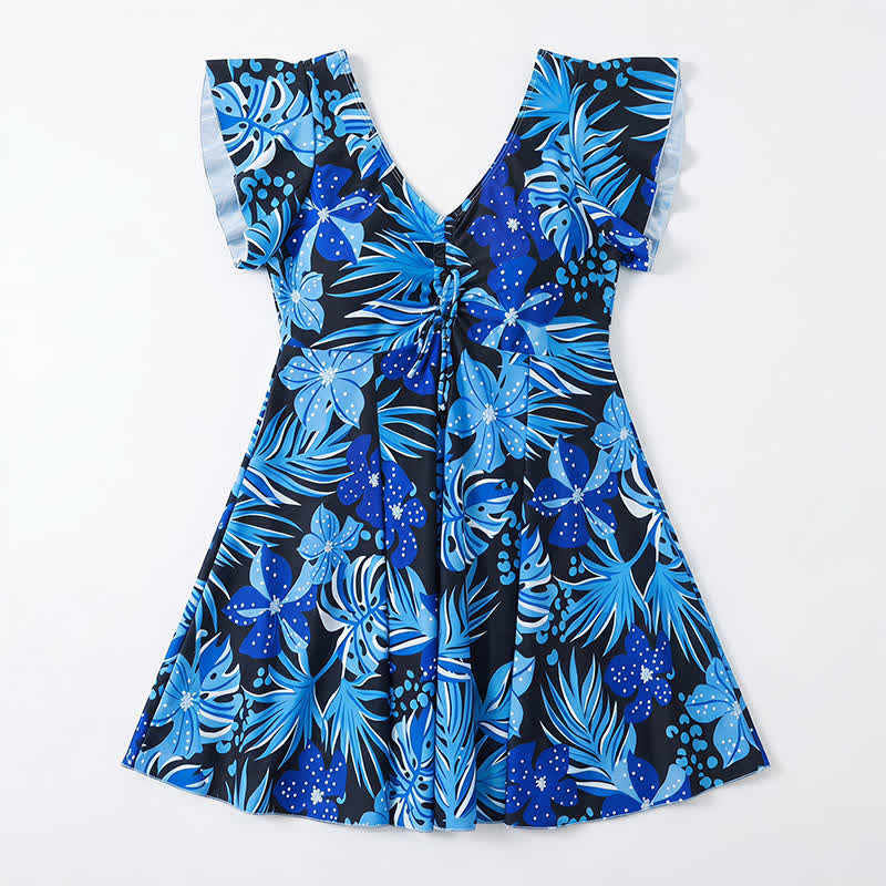 Plusock Tropical Floral Cover Up Swim Dress - image 13