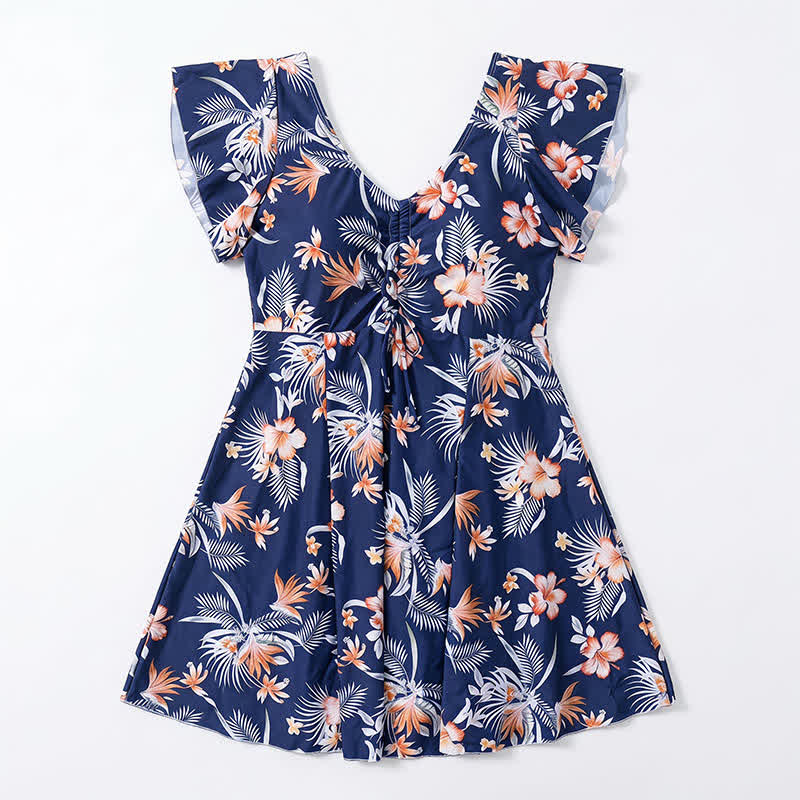 Plusock Tropical Floral Cover Up Swim Dress - image 12