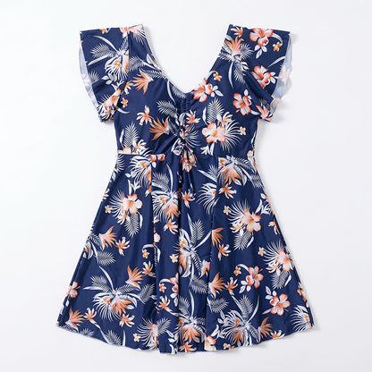 Plusock Tropical Floral Cover Up Swim Dress - image 12