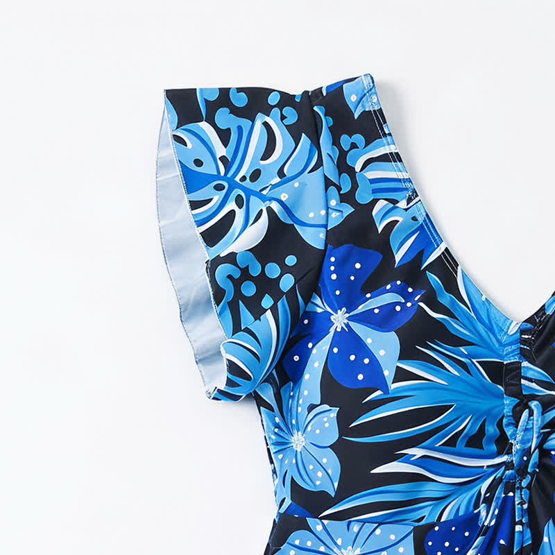 Plusock Tropical Floral Cover Up Swim Dress - image 16