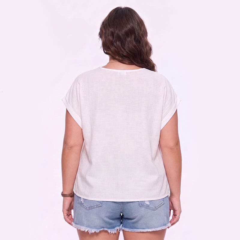 Plusock Plus Size Mesh Back Top - image 1