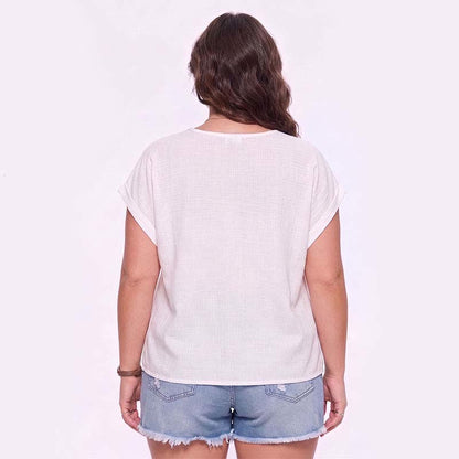 Plusock Plus Size Mesh Back Top - image 1