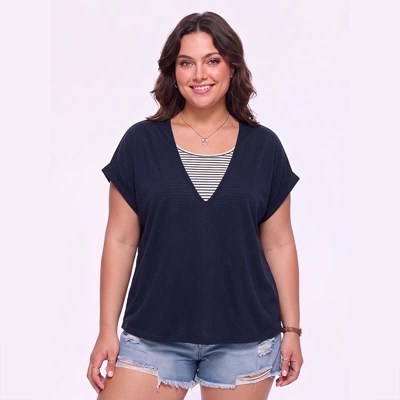 Plusock Plus Size Mesh Back Top - image 0