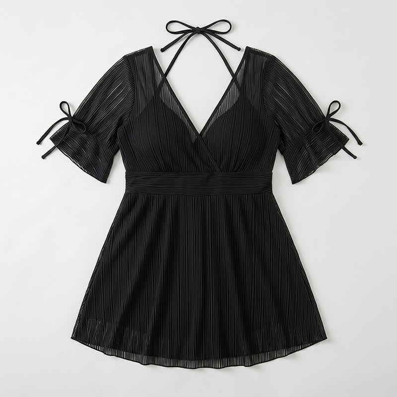 Plusock Black Sheer Wrap Swimwear - image 4