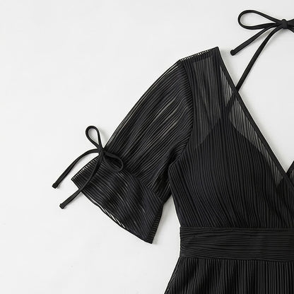Plusock Black Sheer Wrap Swimwear - image 5