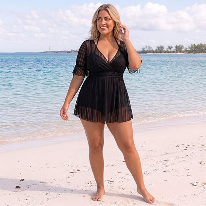 Plusock Black Sheer Wrap Swimwear - image 2
