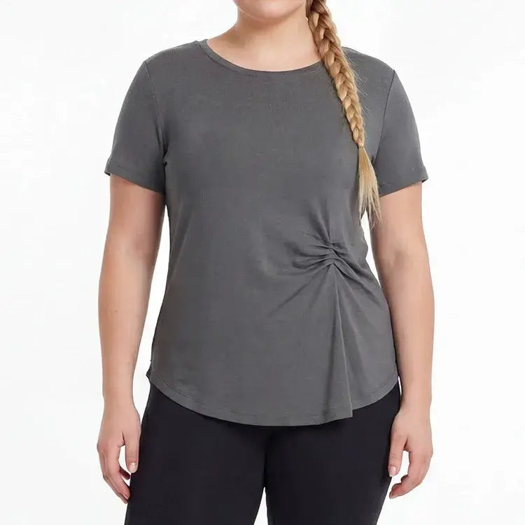 Plusock Plus Size Ruched Side Tee - image 5