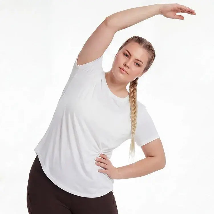 Plusock Plus Size Ruched Side Tee - image 3