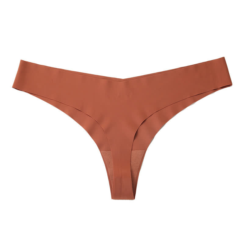 Plusock Smooth Low Rise Seamless Panties(3 Packs) - Coffee - XXL - image 13