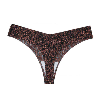 Plusock Wild Zebra V Cut Panties(4 Packs) - Brown - XL - image 6