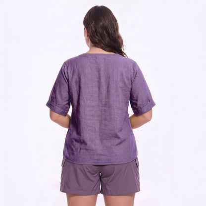 Plusock Plus Size Embroidered Relaxed Blouse - image 1