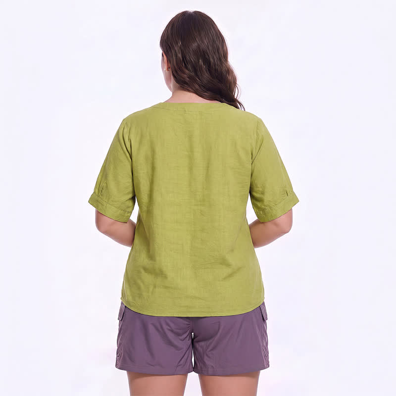 Plusock Plus Size Embroidered Relaxed Blouse - image 13