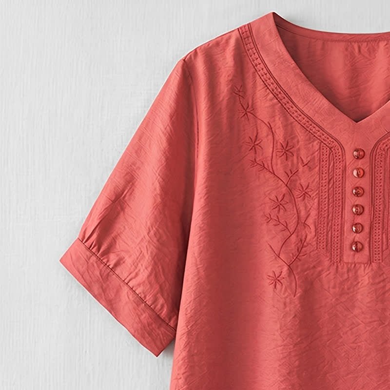 Plusock Plus Size Embroidered Relaxed Blouse - image 21