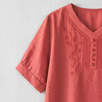 Plusock Plus Size Embroidered Relaxed Blouse - image 21