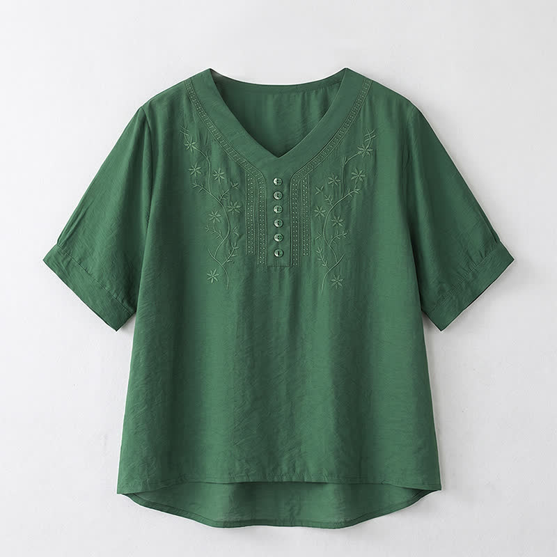 Plusock Plus Size Embroidered Relaxed Blouse - image 18