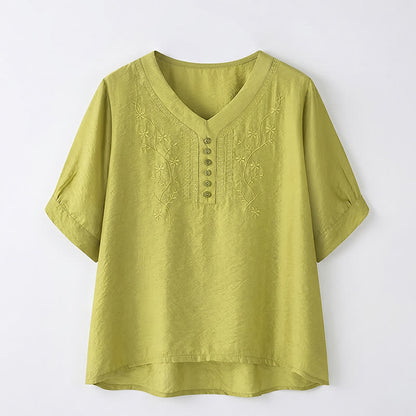 Plusock Plus Size Embroidered Relaxed Blouse - image 17
