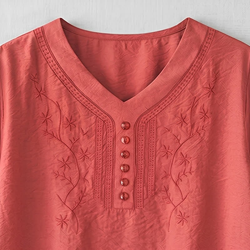 Plusock Plus Size Embroidered Relaxed Blouse - image 20