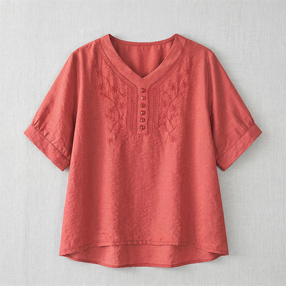 Plusock Plus Size Embroidered Relaxed Blouse - image 19