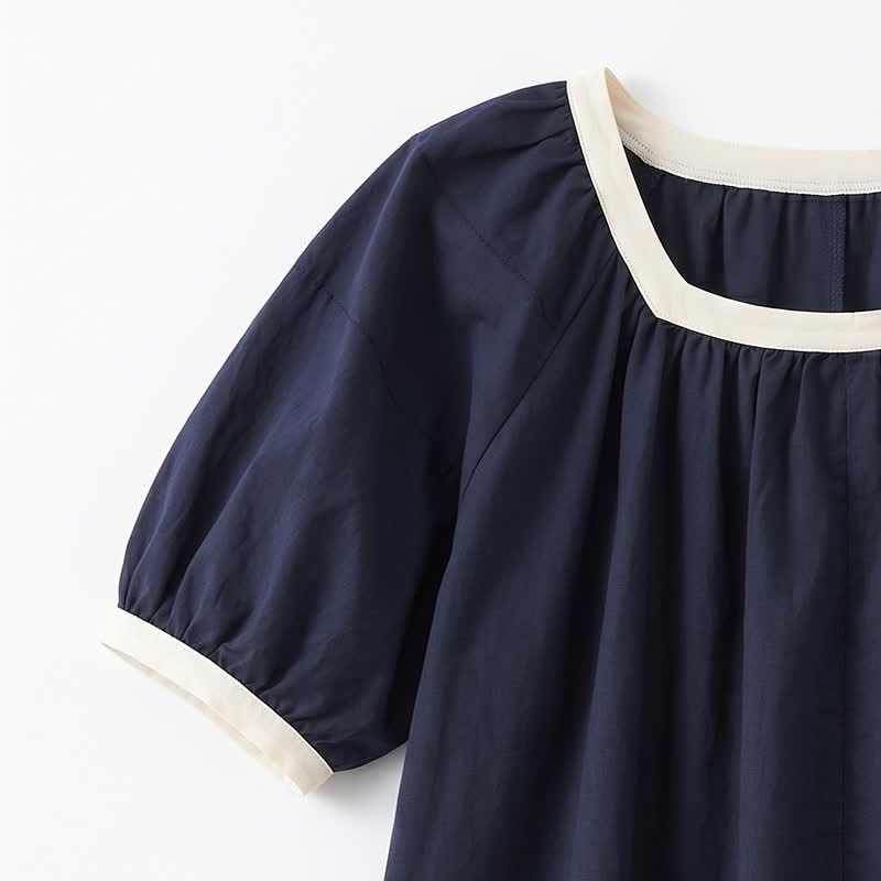 Plusock Contrast Trim Relaxed Everyday Blouse - image 10