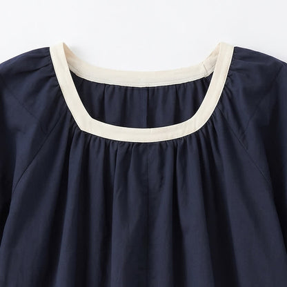Plusock Contrast Trim Relaxed Everyday Blouse - image 11