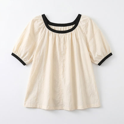 Plusock Contrast Trim Relaxed Everyday Blouse - image 8