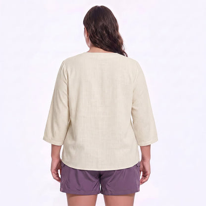 Plusock Plus Size Floral Square Neck Blouse - image 5