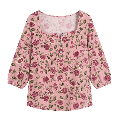 Plusock Plus Size Floral Square Neck Blouse - image 26