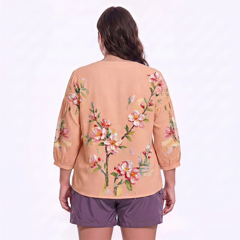 Plusock Plus Size Square Neck Button Front Casual Blouse - image 21