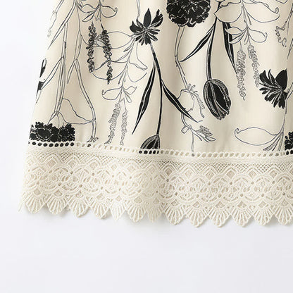 Plusock Vintage Floral Lace Square Neck Blouse - image 10