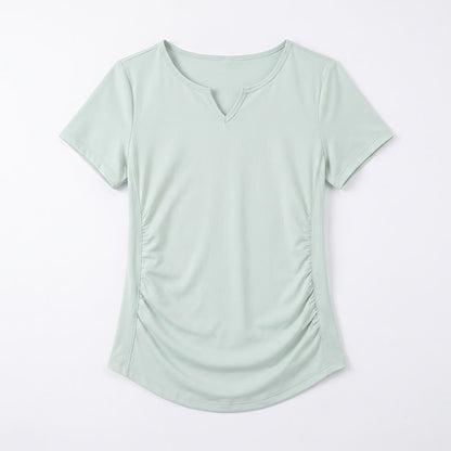 Plusock Plus Size Ruched V Neck Sports Shirt - image 13