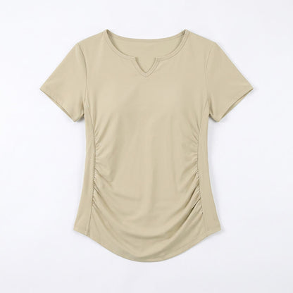 Plusock Plus Size Ruched V Neck Sports Shirt - image 14
