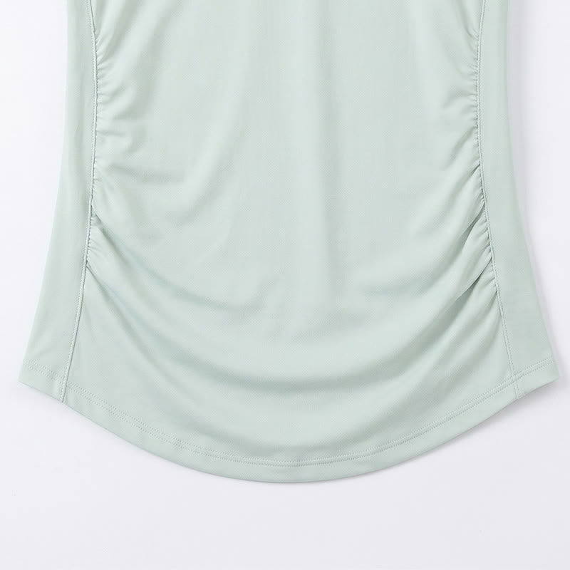 Plusock Plus Size Ruched V Neck Sports Shirt - image 16