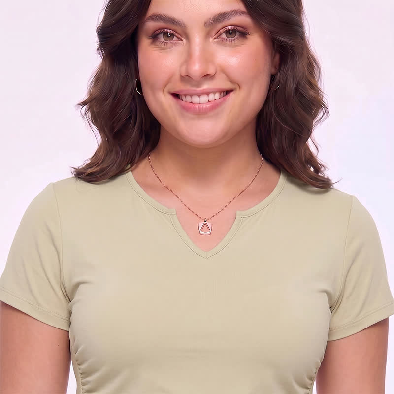 Plusock Plus Size Ruched V Neck Sports Shirt - image 3