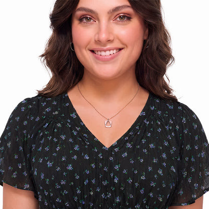 Plusock Plus Size Floral Chiffon Peplum Blouse - image 3