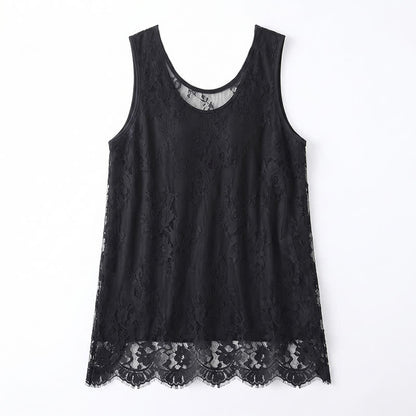 Plusock Plus Size Lace Mesh Blouse - image 4